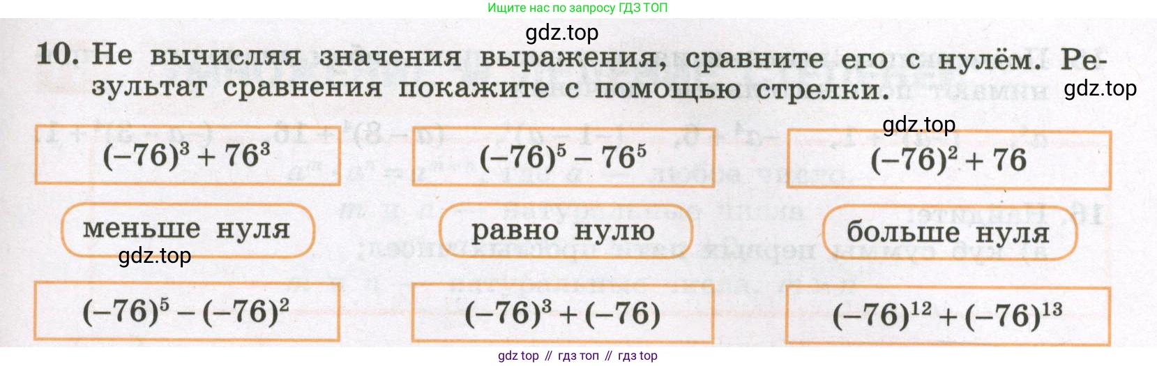 Алгебра, 7 класс рабочая тетрадь, авторы: Крайнева Лариса Борисовна, Миндюк Нора Григорьевна, Шлыкова Инга Соломоновна, издательство Просвещение, Москва, 2023, белого цвета, Часть 1, страница 73, номер 10, Условие