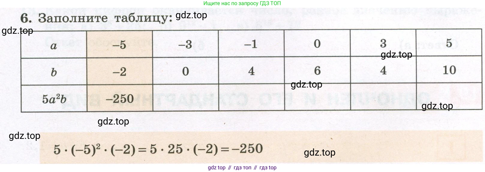 Алгебра, 7 класс рабочая тетрадь, авторы: Крайнева Лариса Борисовна, Миндюк Нора Григорьевна, Шлыкова Инга Соломоновна, издательство Просвещение, Москва, 2023, белого цвета, Часть 1, страница 82, номер 6, Условие