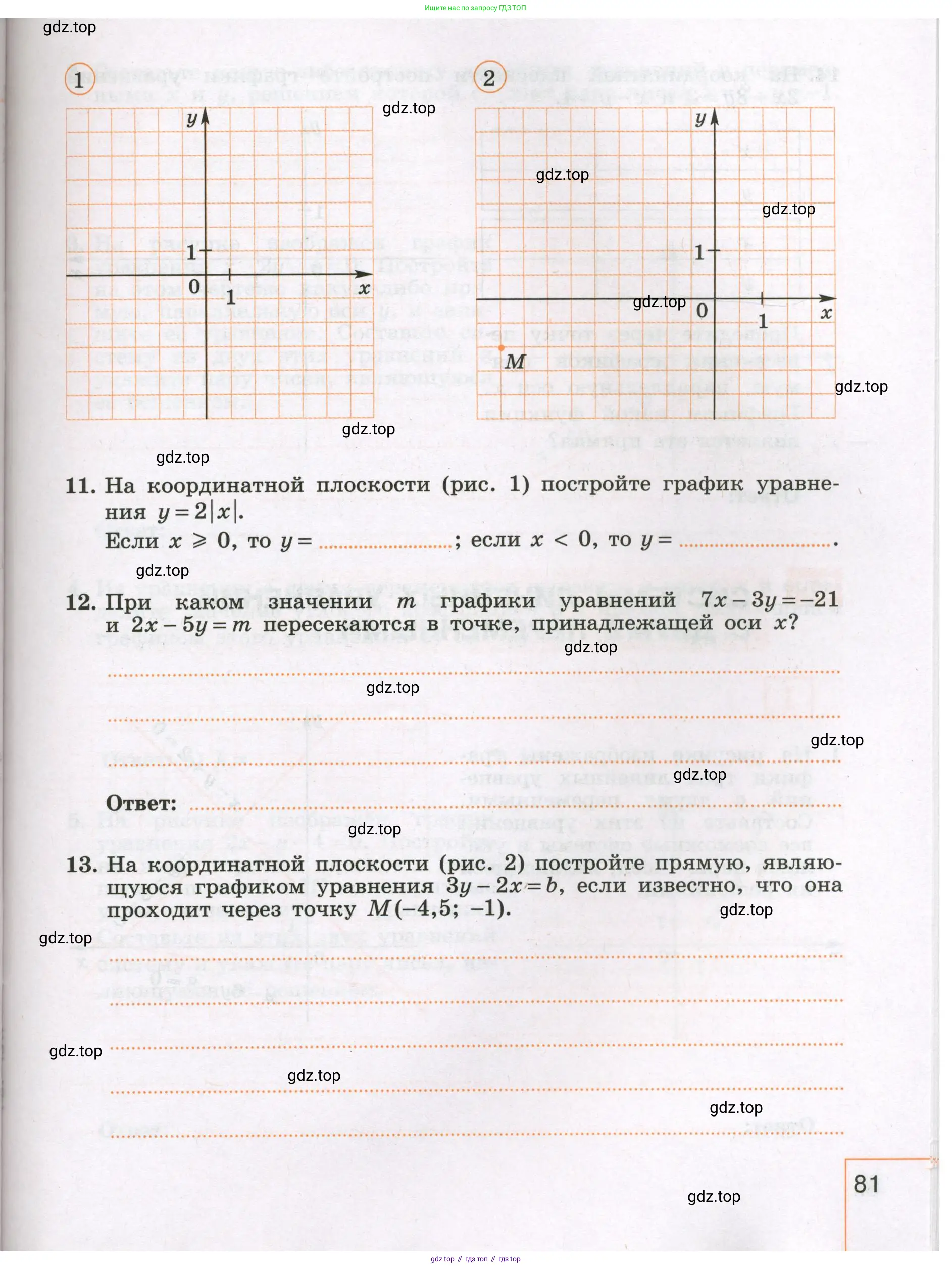 Алгебра, 7 класс рабочая тетрадь, авторы: Крайнева Лариса Борисовна, Миндюк Нора Григорьевна, Шлыкова Инга Соломоновна, издательство Просвещение, Москва, 2023, белого цвета, Часть 1, страница 81