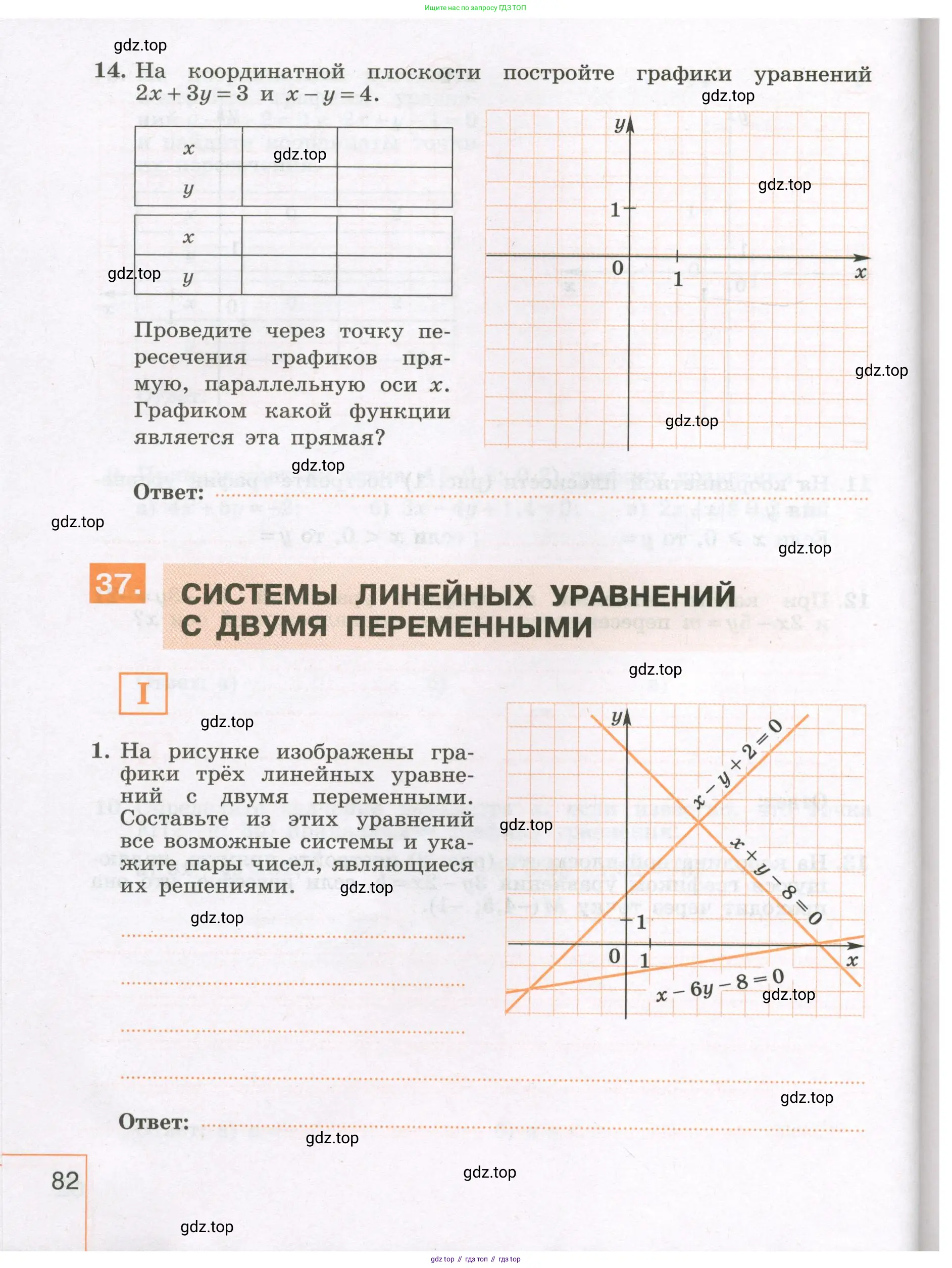 Алгебра, 7 класс рабочая тетрадь, авторы: Крайнева Лариса Борисовна, Миндюк Нора Григорьевна, Шлыкова Инга Соломоновна, издательство Просвещение, Москва, 2023, белого цвета, Часть 1, страница 82