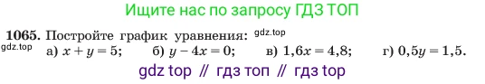 ГДЗ Алгебра, 7 класс Учебник, авторы: Макарычев Юрий Николаевич, Миндюк Нора Григорьевна, Нешков Константин Иванович, Суворова Светлана Борисовна, издательство Просвещение, Москва, 2023, белого цвета, страница 208, номер 1065, Условие