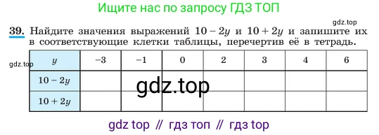 ГДЗ Алгебра, 7 класс Учебник, авторы: Макарычев Юрий Николаевич, Миндюк Нора Григорьевна, Нешков Константин Иванович, Суворова Светлана Борисовна, издательство Просвещение, Москва, 2023, белого цвета, страница 16, номер 39, Условие