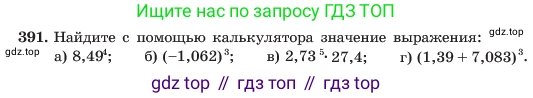 ГДЗ Алгебра, 7 класс Учебник, авторы: Макарычев Юрий Николаевич, Миндюк Нора Григорьевна, Нешков Константин Иванович, Суворова Светлана Борисовна, издательство Просвещение, Москва, 2023, белого цвета, страница 98, номер 391, Условие