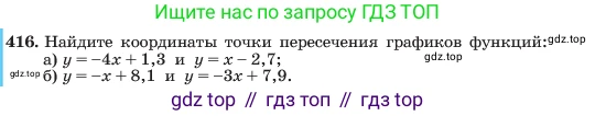 ГДЗ Алгебра, 7 класс Учебник, авторы: Макарычев Юрий Николаевич, Миндюк Нора Григорьевна, Нешков Константин Иванович, Суворова Светлана Борисовна, издательство Просвещение, Москва, 2023, белого цвета, страница 101, номер 416, Условие