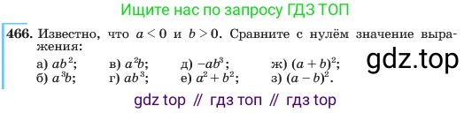 ГДЗ Алгебра, 7 класс Учебник, авторы: Макарычев Юрий Николаевич, Миндюк Нора Григорьевна, Нешков Константин Иванович, Суворова Светлана Борисовна, издательство Просвещение, Москва, 2023, белого цвета, страница 109, номер 466, Условие