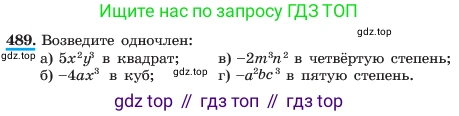 ГДЗ Алгебра, 7 класс Учебник, авторы: Макарычев Юрий Николаевич, Миндюк Нора Григорьевна, Нешков Константин Иванович, Суворова Светлана Борисовна, издательство Просвещение, Москва, 2023, белого цвета, страница 113, номер 489, Условие