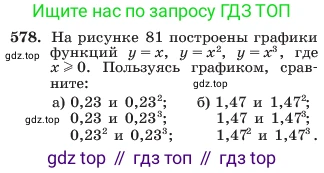 ГДЗ Алгебра, 7 класс Учебник, авторы: Макарычев Юрий Николаевич, Миндюк Нора Григорьевна, Нешков Константин Иванович, Суворова Светлана Борисовна, издательство Просвещение, Москва, 2023, белого цвета, страница 128, номер 578, Условие