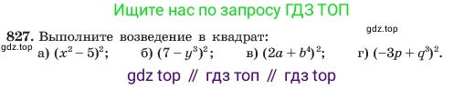 ГДЗ Алгебра, 7 класс Учебник, авторы: Макарычев Юрий Николаевич, Миндюк Нора Григорьевна, Нешков Константин Иванович, Суворова Светлана Борисовна, издательство Просвещение, Москва, 2023, белого цвета, страница 169, номер 827, Условие