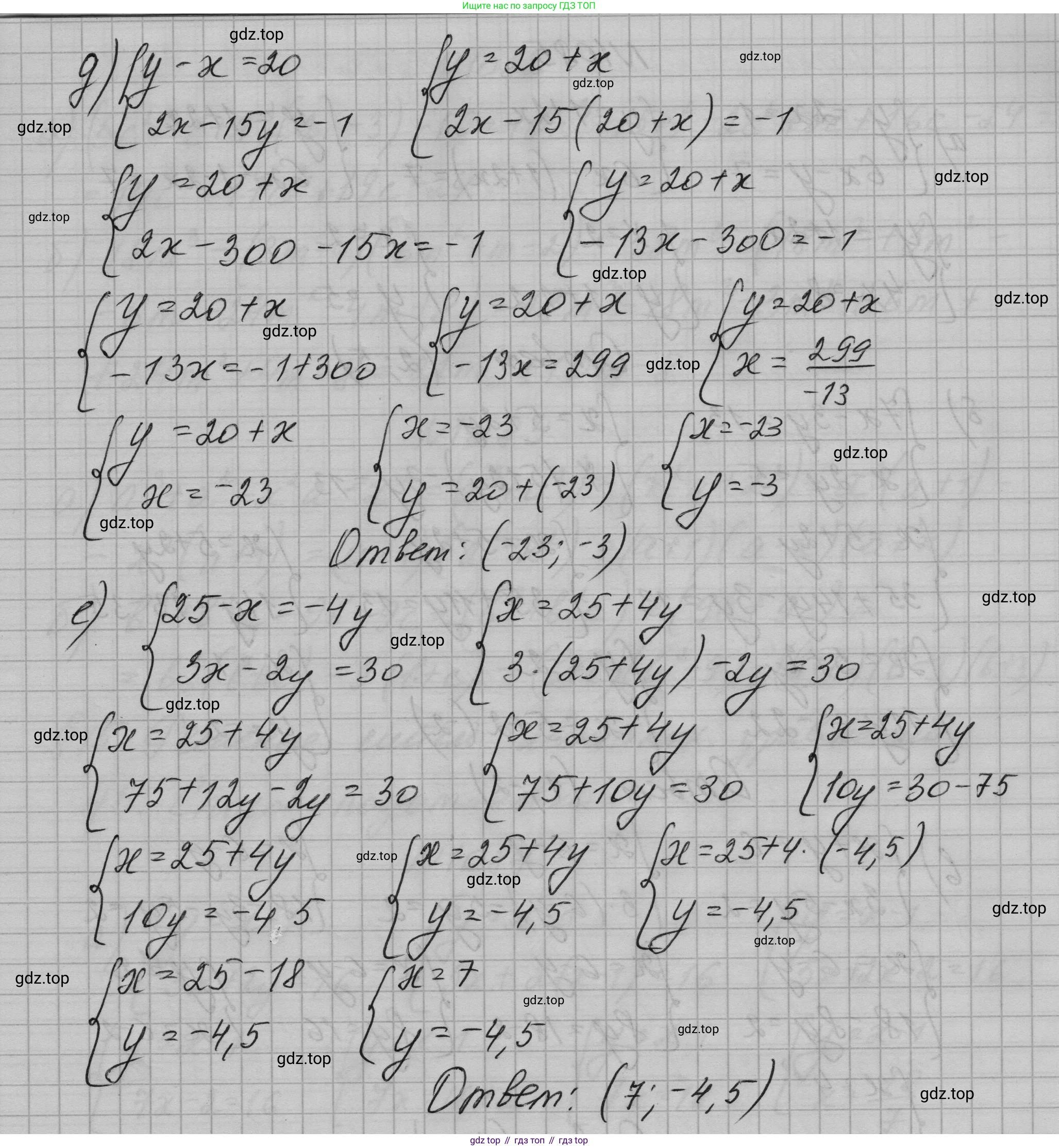 ГДЗ Алгебра, 7 класс Учебник, авторы: Макарычев Юрий Николаевич, Миндюк Нора Григорьевна, Нешков Константин Иванович, Суворова Светлана Борисовна, издательство Просвещение, Москва, 2023, белого цвета, страница 215, номер 1085, Решение 1 (продолжение 2)