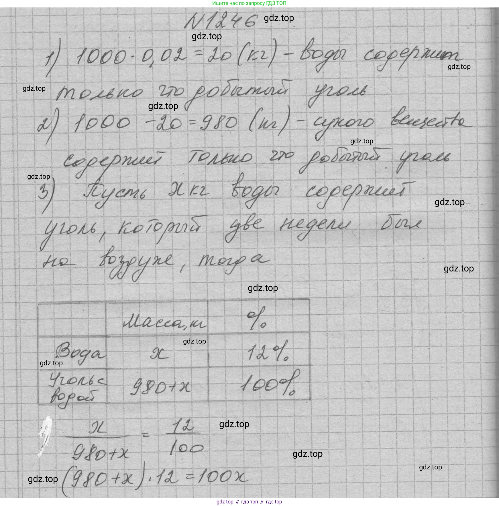 ГДЗ Алгебра, 7 класс Учебник, авторы: Макарычев Юрий Николаевич, Миндюк Нора Григорьевна, Нешков Константин Иванович, Суворова Светлана Борисовна, издательство Просвещение, Москва, 2023, белого цвета, страница 237, номер 1246, Решение 1