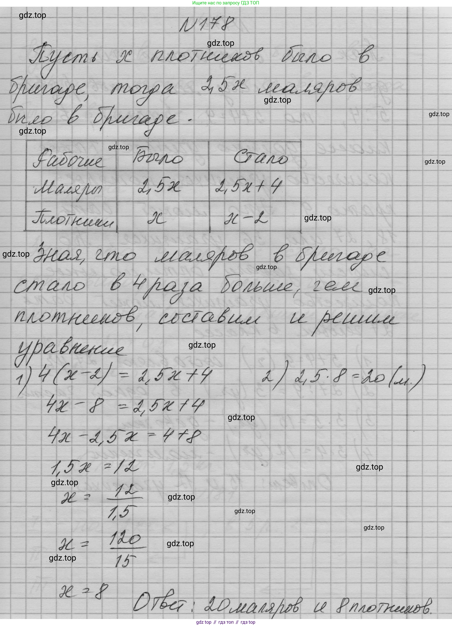 ГДЗ Алгебра, 7 класс Учебник, авторы: Макарычев Юрий Николаевич, Миндюк Нора Григорьевна, Нешков Константин Иванович, Суворова Светлана Борисовна, издательство Просвещение, Москва, 2023, белого цвета, страница 40, номер 178, Решение 1
