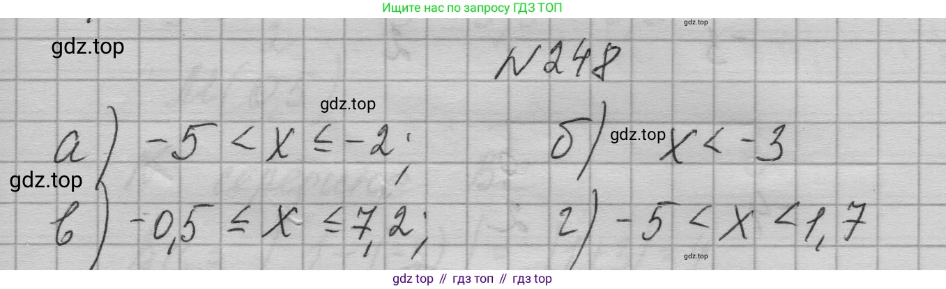 ГДЗ Алгебра, 7 класс Учебник, авторы: Макарычев Юрий Николаевич, Миндюк Нора Григорьевна, Нешков Константин Иванович, Суворова Светлана Борисовна, издательство Просвещение, Москва, 2023, белого цвета, страница 53, номер 248, Решение 1
