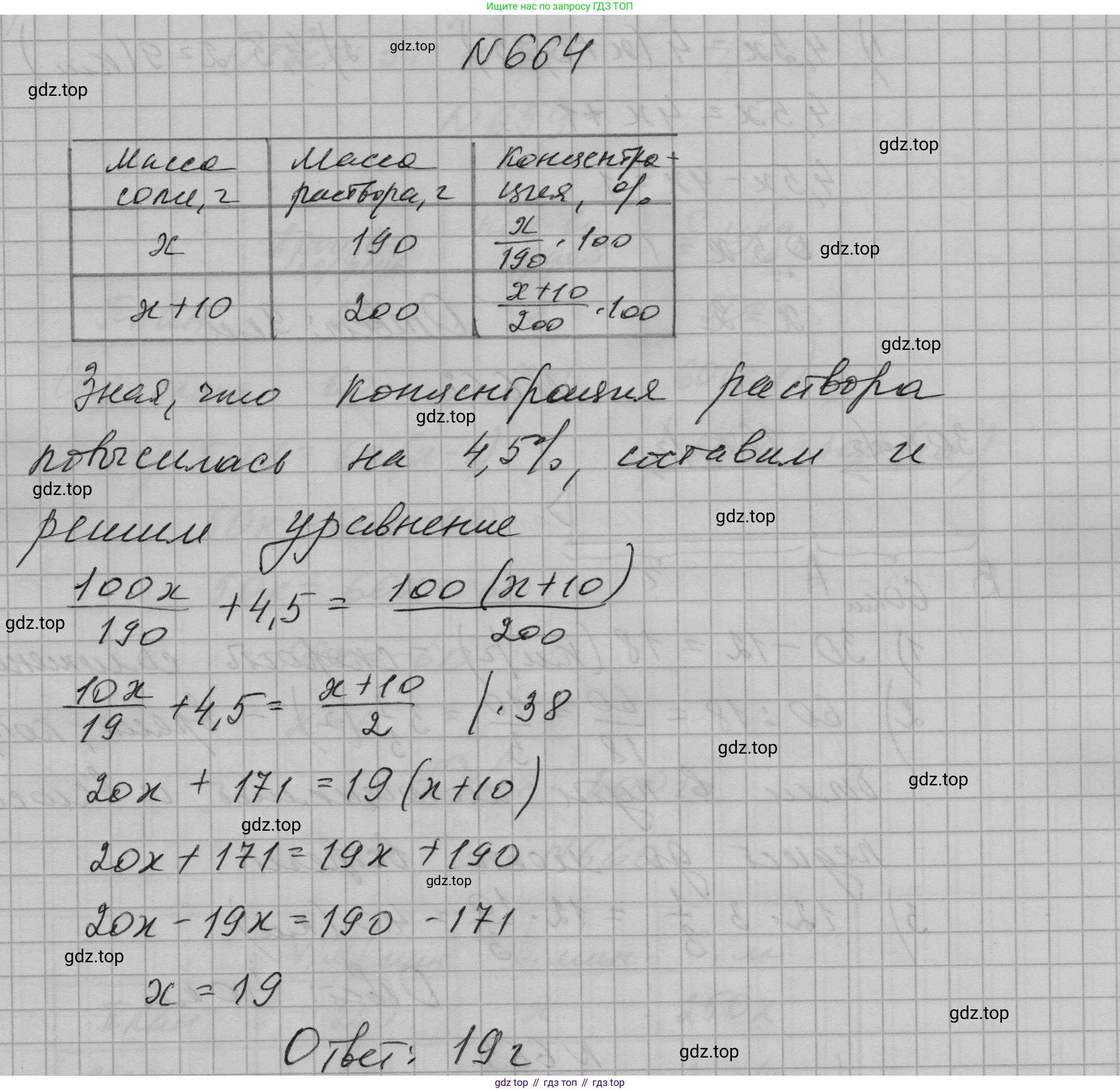ГДЗ Алгебра, 7 класс Учебник, авторы: Макарычев Юрий Николаевич, Миндюк Нора Григорьевна, Нешков Константин Иванович, Суворова Светлана Борисовна, издательство Просвещение, Москва, 2023, белого цвета, страница 142, номер 664, Решение 1