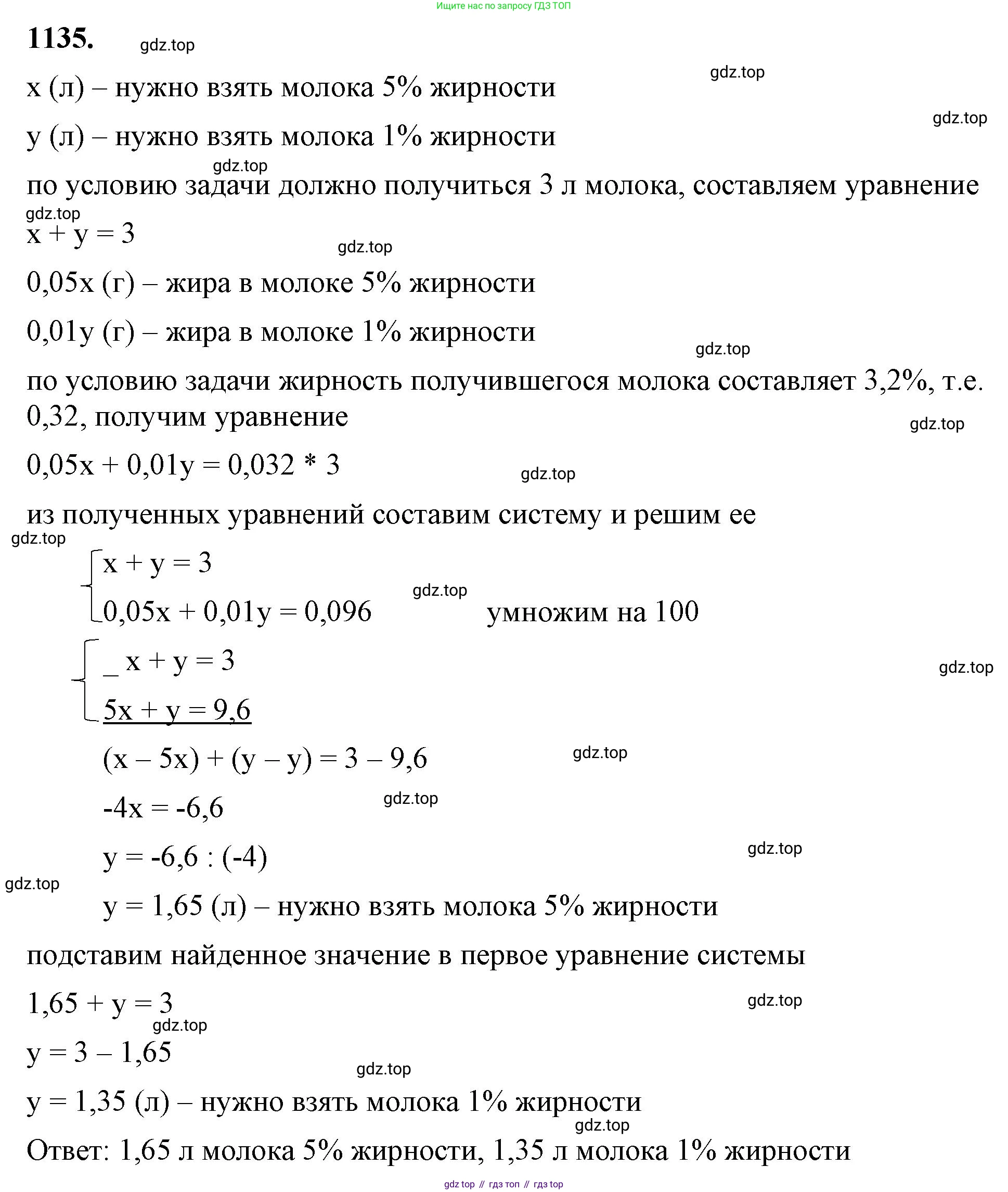 ГДЗ Алгебра, 7 класс Учебник, авторы: Макарычев Юрий Николаевич, Миндюк Нора Григорьевна, Нешков Константин Иванович, Суворова Светлана Борисовна, издательство Просвещение, Москва, 2023, белого цвета, страница 224, номер 1135, Решение 4