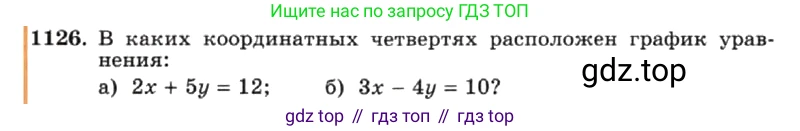 ГДЗ Алгебра, 7 класс Учебник, авторы: Макарычев Юрий Николаевич, Миндюк Нора Григорьевна, Нешков Константин Иванович, Суворова Светлана Борисовна, издательство Просвещение, Москва, 2019 - 2022, белого цвета, страница 223, номер 1126, Условие