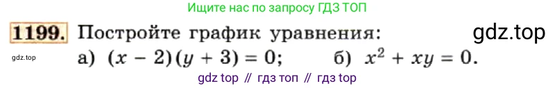 ГДЗ Алгебра, 7 класс Учебник, авторы: Макарычев Юрий Николаевич, Миндюк Нора Григорьевна, Нешков Константин Иванович, Суворова Светлана Борисовна, издательство Просвещение, Москва, 2019 - 2022, белого цвета, страница 233, номер 1199, Условие