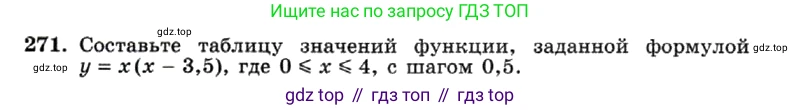 ГДЗ Алгебра, 7 класс Учебник, авторы: Макарычев Юрий Николаевич, Миндюк Нора Григорьевна, Нешков Константин Иванович, Суворова Светлана Борисовна, издательство Просвещение, Москва, 2019 - 2022, белого цвета, страница 61, номер 271, Условие