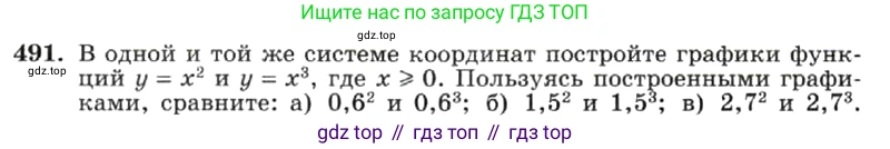 ГДЗ Алгебра, 7 класс Учебник, авторы: Макарычев Юрий Николаевич, Миндюк Нора Григорьевна, Нешков Константин Иванович, Суворова Светлана Борисовна, издательство Просвещение, Москва, 2019 - 2022, белого цвета, страница 117, номер 491, Условие