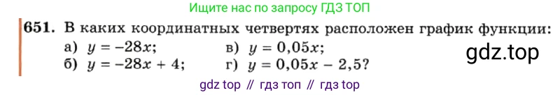 ГДЗ Алгебра, 7 класс Учебник, авторы: Макарычев Юрий Николаевич, Миндюк Нора Григорьевна, Нешков Константин Иванович, Суворова Светлана Борисовна, издательство Просвещение, Москва, 2019 - 2022, белого цвета, страница 140, номер 651, Условие