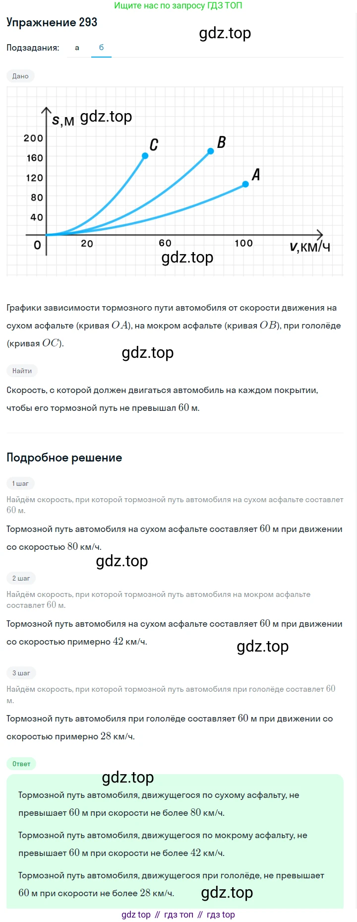 ГДЗ Алгебра, 7 класс Учебник, авторы: Макарычев Юрий Николаевич, Миндюк Нора Григорьевна, Нешков Константин Иванович, Суворова Светлана Борисовна, издательство Просвещение, Москва, 2019 - 2022, белого цвета, страница 68, номер 293, Решение 1 (продолжение 2)