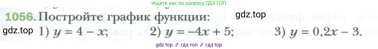 ГДЗ Алгебра, 7 класс Учебник, авторы: Мерзляк Аркадий Григорьевич, Полонский Виталий Борисович, Якир Михаил Семёнович, издательство Просвещение, Москва, 2023, голубого цвета, страница 199, номер 1056, Условие
