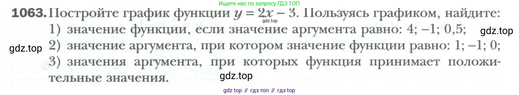 ГДЗ Алгебра, 7 класс Учебник, авторы: Мерзляк Аркадий Григорьевич, Полонский Виталий Борисович, Якир Михаил Семёнович, издательство Просвещение, Москва, 2023, голубого цвета, страница 200, номер 1063, Условие