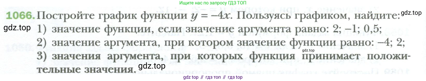 ГДЗ Алгебра, 7 класс Учебник, авторы: Мерзляк Аркадий Григорьевич, Полонский Виталий Борисович, Якир Михаил Семёнович, издательство Просвещение, Москва, 2023, голубого цвета, страница 200, номер 1066, Условие