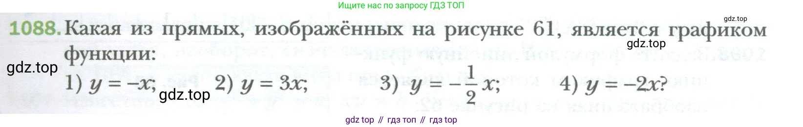 ГДЗ Алгебра, 7 класс Учебник, авторы: Мерзляк Аркадий Григорьевич, Полонский Виталий Борисович, Якир Михаил Семёнович, издательство Просвещение, Москва, 2023, голубого цвета, страница 203, номер 1088, Условие