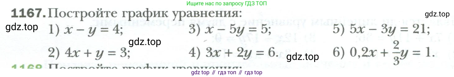 ГДЗ Алгебра, 7 класс Учебник, авторы: Мерзляк Аркадий Григорьевич, Полонский Виталий Борисович, Якир Михаил Семёнович, издательство Просвещение, Москва, 2023, голубого цвета, страница 222, номер 1167, Условие