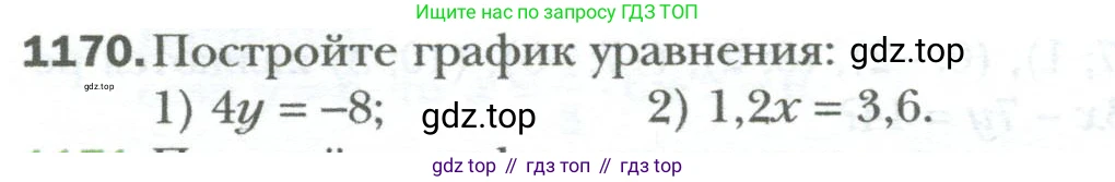 ГДЗ Алгебра, 7 класс Учебник, авторы: Мерзляк Аркадий Григорьевич, Полонский Виталий Борисович, Якир Михаил Семёнович, издательство Просвещение, Москва, 2023, голубого цвета, страница 222, номер 1170, Условие