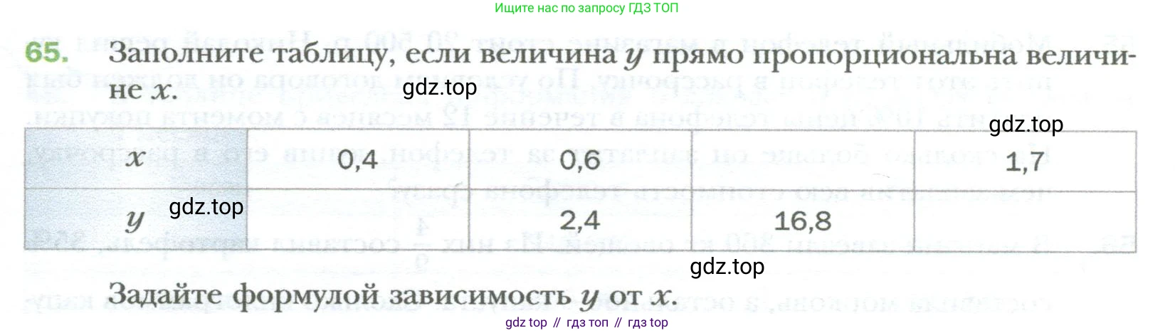 ГДЗ Алгебра, 7 класс Учебник, авторы: Мерзляк Аркадий Григорьевич, Полонский Виталий Борисович, Якир Михаил Семёнович, издательство Просвещение, Москва, 2023, голубого цвета, страница 12, номер 65, Условие