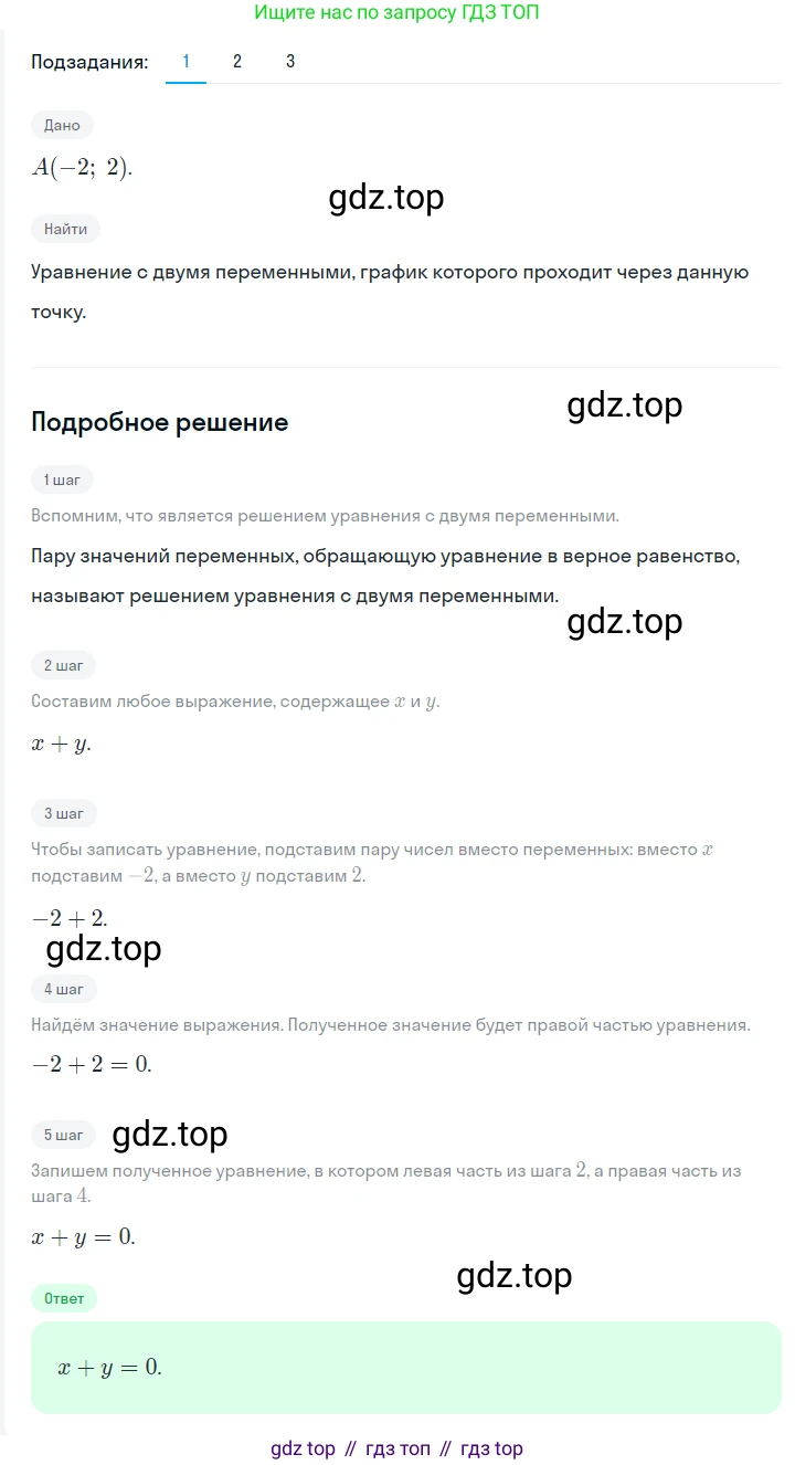 ГДЗ Алгебра, 7 класс Учебник, авторы: Мерзляк Аркадий Григорьевич, Полонский Виталий Борисович, Якир Михаил Семёнович, издательство Просвещение, Москва, 2023, голубого цвета, страница 215, номер 1125, Решение 2