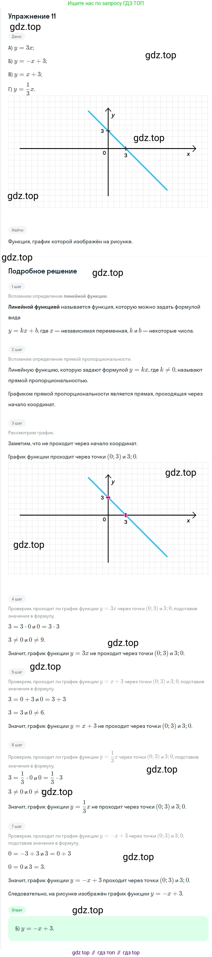 ГДЗ Алгебра, 7 класс Учебник, авторы: Мерзляк Аркадий Григорьевич, Полонский Виталий Борисович, Якир Михаил Семёнович, издательство Просвещение, Москва, 2023, голубого цвета, страница 208, номер 11, Решение 2