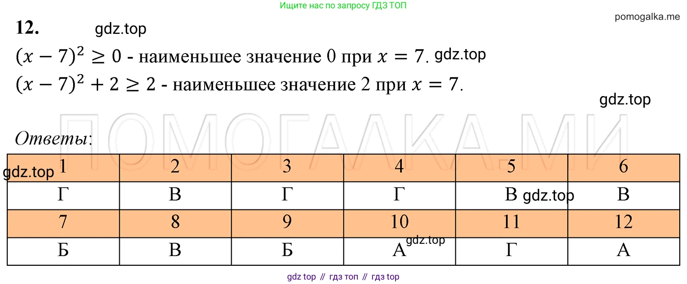 ГДЗ Алгебра, 7 класс Учебник, авторы: Мерзляк Аркадий Григорьевич, Полонский Виталий Борисович, Якир Михаил Семёнович, издательство Просвещение, Москва, 2023, голубого цвета, страница 80, номер 12, Решение 3