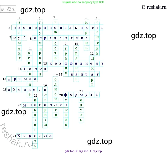 Алгебра, 7 класс Учебник, авторы: Мерзляк Аркадий Григорьевич, Полонский Виталий Борисович, Якир Михаил Семёнович, издательство Просвещение, Москва, 2016 - 2022, страница 235, номер 1235, Решение 2