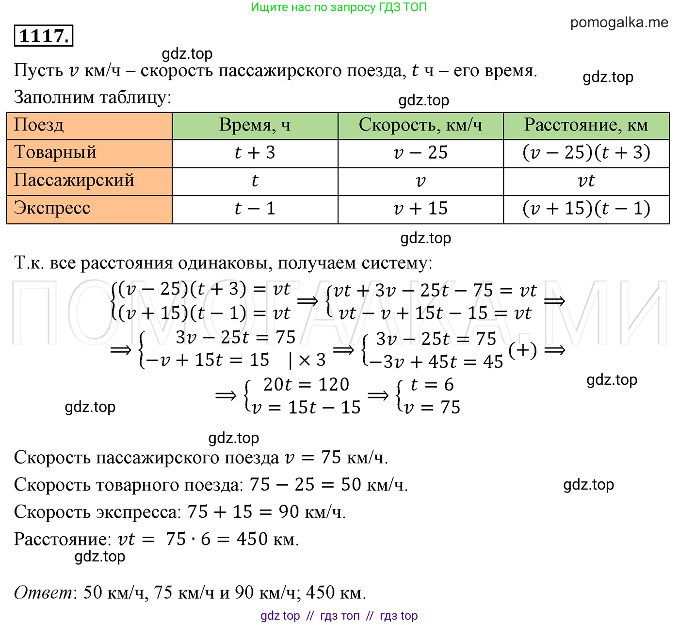 Алгебра, 7 класс Учебник, авторы: Мерзляк Аркадий Григорьевич, Полонский Виталий Борисович, Якир Михаил Семёнович, издательство Просвещение, Москва, 2016 - 2022, страница 220, номер 1117, Решение 3