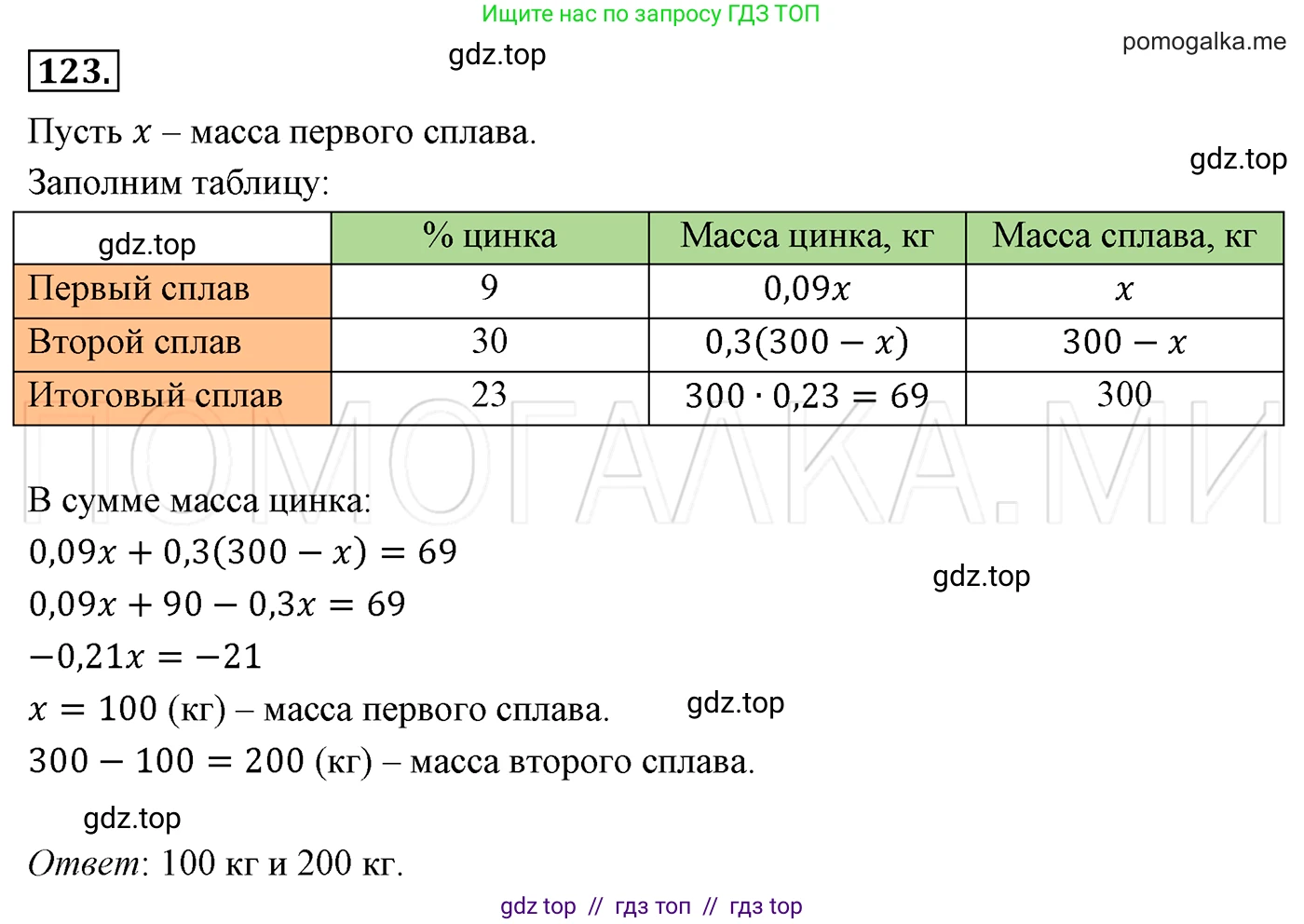 Алгебра, 7 класс Учебник, авторы: Мерзляк Аркадий Григорьевич, Полонский Виталий Борисович, Якир Михаил Семёнович, издательство Просвещение, Москва, 2016 - 2022, страница 25, номер 123, Решение 3
