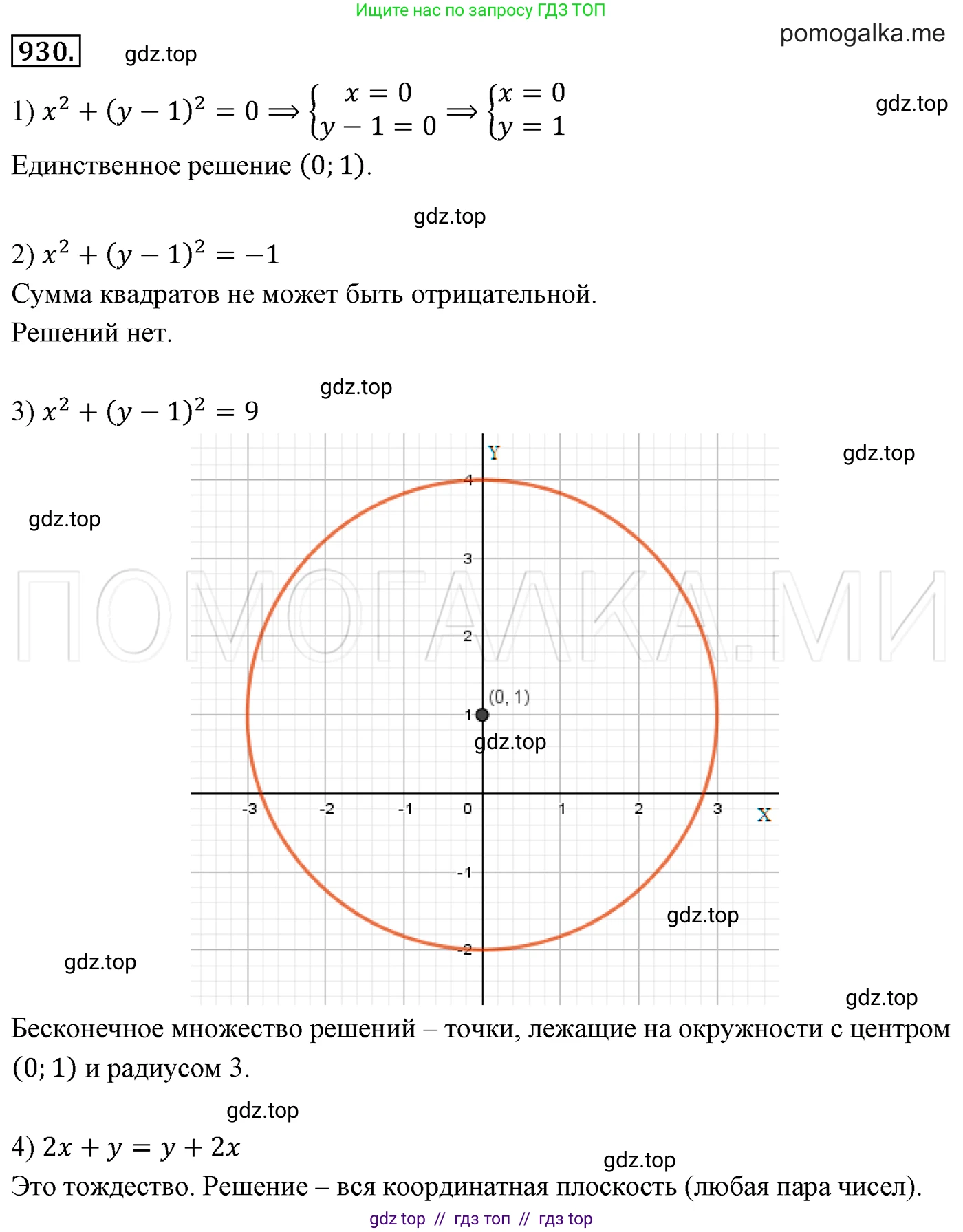 Алгебра, 7 класс Учебник, авторы: Мерзляк Аркадий Григорьевич, Полонский Виталий Борисович, Якир Михаил Семёнович, издательство Просвещение, Москва, 2016 - 2022, страница 184, номер 930, Решение 3