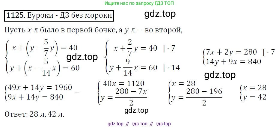 Алгебра, 7 класс Учебник, авторы: Мерзляк Аркадий Григорьевич, Полонский Виталий Борисович, Якир Михаил Семёнович, издательство Просвещение, Москва, 2016 - 2022, страница 221, номер 1125, Решение 4