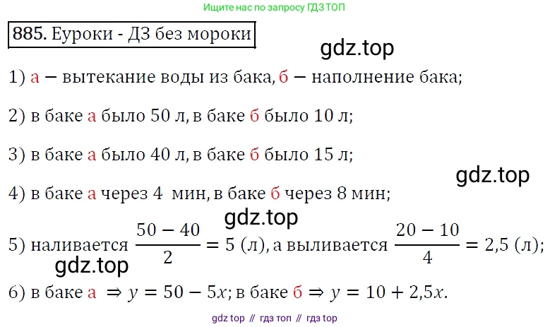 Алгебра, 7 класс Учебник, авторы: Мерзляк Аркадий Григорьевич, Полонский Виталий Борисович, Якир Михаил Семёнович, издательство Просвещение, Москва, 2016 - 2022, страница 170, номер 885, Решение 4