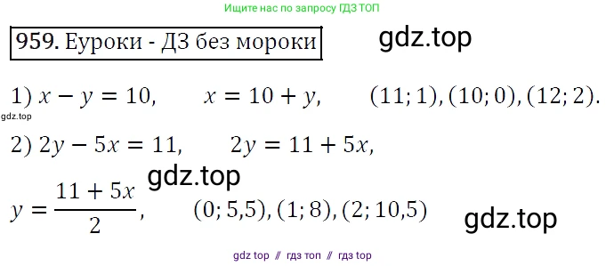 Алгебра, 7 класс Учебник, авторы: Мерзляк Аркадий Григорьевич, Полонский Виталий Борисович, Якир Михаил Семёнович, издательство Просвещение, Москва, 2016 - 2022, страница 190, номер 959, Решение 4