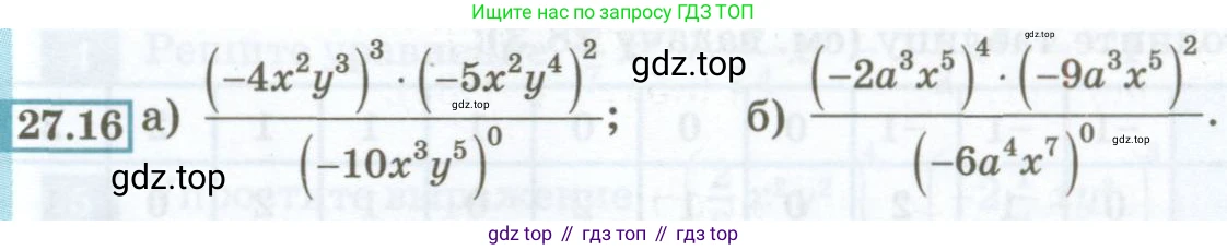 ГДЗ Алгебра, 7 класс Учебник, авторы: Мордкович Александр Григорьевич, Александрова Лилия Александровна, Мишустина Татьяна Николаевна, Тульчинская Елена Ефимовна, издательство Мнемозина, Москва, 2019, Часть 2, страница 125, номер 27.16, Условие