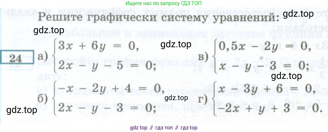ГДЗ Алгебра, 7 класс Учебник, авторы: Мордкович Александр Григорьевич, Александрова Лилия Александровна, Мишустина Татьяна Николаевна, Тульчинская Елена Ефимовна, издательство Мнемозина, Москва, 2019, Часть 2, страница 220, номер 24, Условие