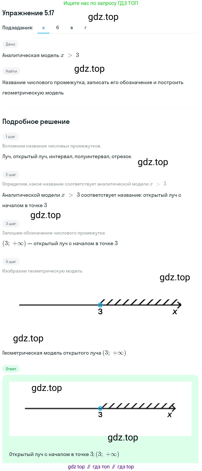 ГДЗ Алгебра, 7 класс Учебник, авторы: Мордкович Александр Григорьевич, Александрова Лилия Александровна, Мишустина Татьяна Николаевна, Тульчинская Елена Ефимовна, издательство Мнемозина, Москва, 2019, Часть 2, страница 29, номер 5.17, Решение 1