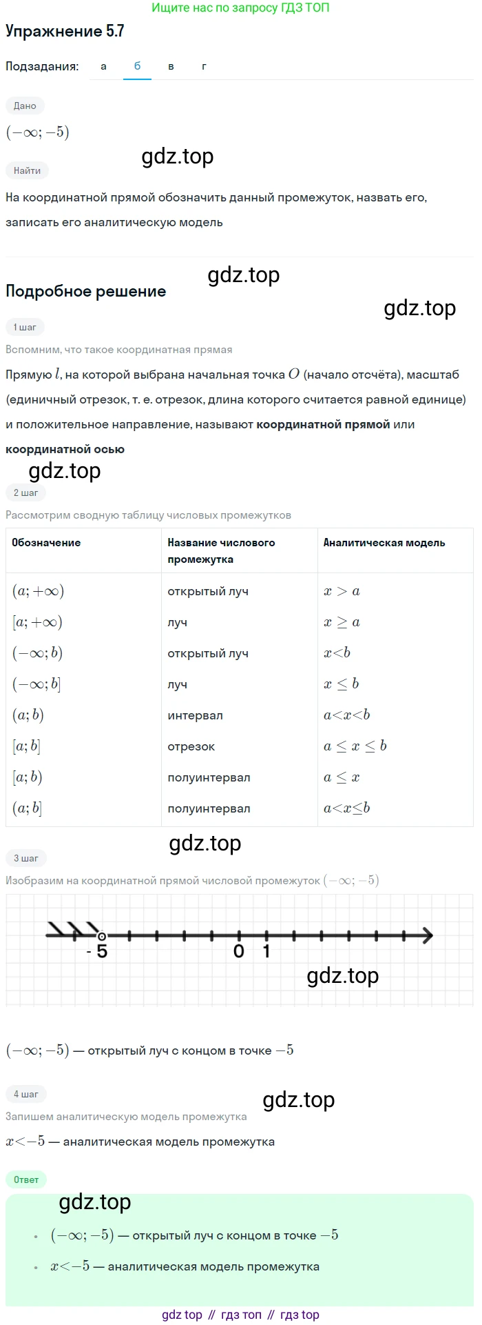 ГДЗ Алгебра, 7 класс Учебник, авторы: Мордкович Александр Григорьевич, Александрова Лилия Александровна, Мишустина Татьяна Николаевна, Тульчинская Елена Ефимовна, издательство Мнемозина, Москва, 2019, Часть 2, страница 28, номер 5.7, Решение 1 (продолжение 2)
