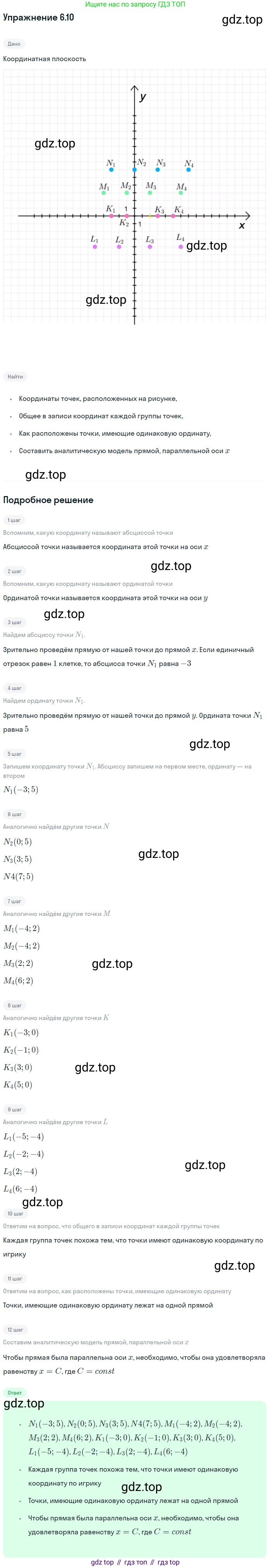 ГДЗ Алгебра, 7 класс Учебник, авторы: Мордкович Александр Григорьевич, Александрова Лилия Александровна, Мишустина Татьяна Николаевна, Тульчинская Елена Ефимовна, издательство Мнемозина, Москва, 2019, Часть 2, страница 37, номер 7.10, Решение 1