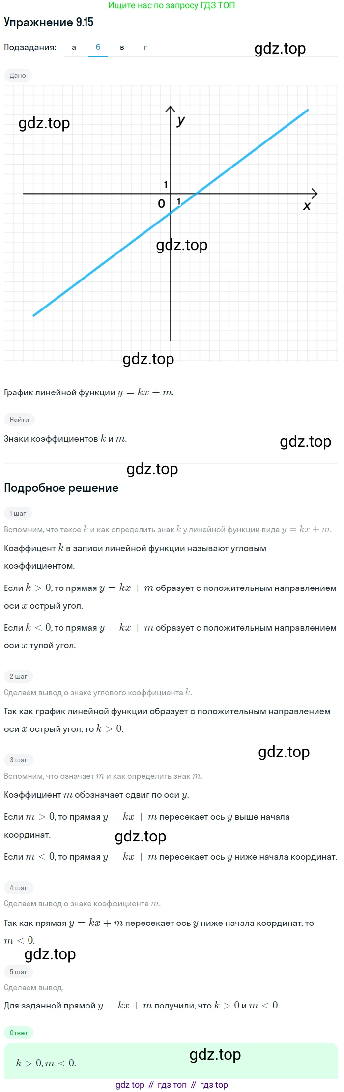 ГДЗ Алгебра, 7 класс Учебник, авторы: Мордкович Александр Григорьевич, Александрова Лилия Александровна, Мишустина Татьяна Николаевна, Тульчинская Елена Ефимовна, издательство Мнемозина, Москва, 2019, Часть 2, страница 57, номер 10.15, Решение 1 (продолжение 2)