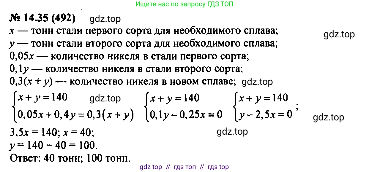 Алгебра, 7 класс Учебник, авторы: Мордкович Александр Григорьевич, Александрова Лилия Александровна, Мишустина Татьяна Николаевна, Тульчинская Елена Ефимовна, издательство Мнемозина, Москва, 2019, Часть 2, страница 84, номер 16.35, Решение 2