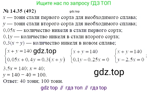 ГДЗ Алгебра, 7 класс Учебник, авторы: Мордкович Александр Григорьевич, Александрова Лилия Александровна, Мишустина Татьяна Николаевна, Тульчинская Елена Ефимовна, издательство Мнемозина, Москва, 2019, Часть 2, страница 84, номер 16.35, Решение 5