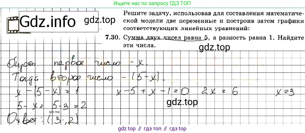 ГДЗ Алгебра, 7 класс Учебник, авторы: Мордкович Александр Григорьевич, Александрова Лилия Александровна, Мишустина Татьяна Николаевна, Тульчинская Елена Ефимовна, издательство Мнемозина, Москва, 2019, Часть 2, страница 45, номер 8.30, Решение 7